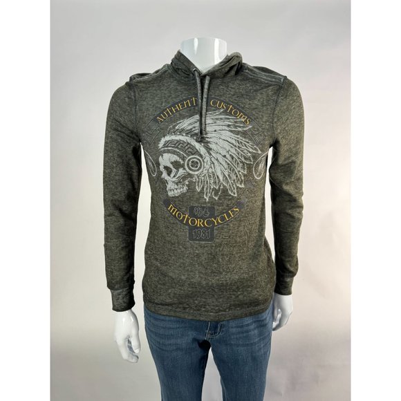 HELIX Printed Long Sleeve Thin Shirt Hoodie Mens Sz Small - Picture 11 of 16